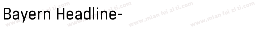 Bayern Headline字体转换